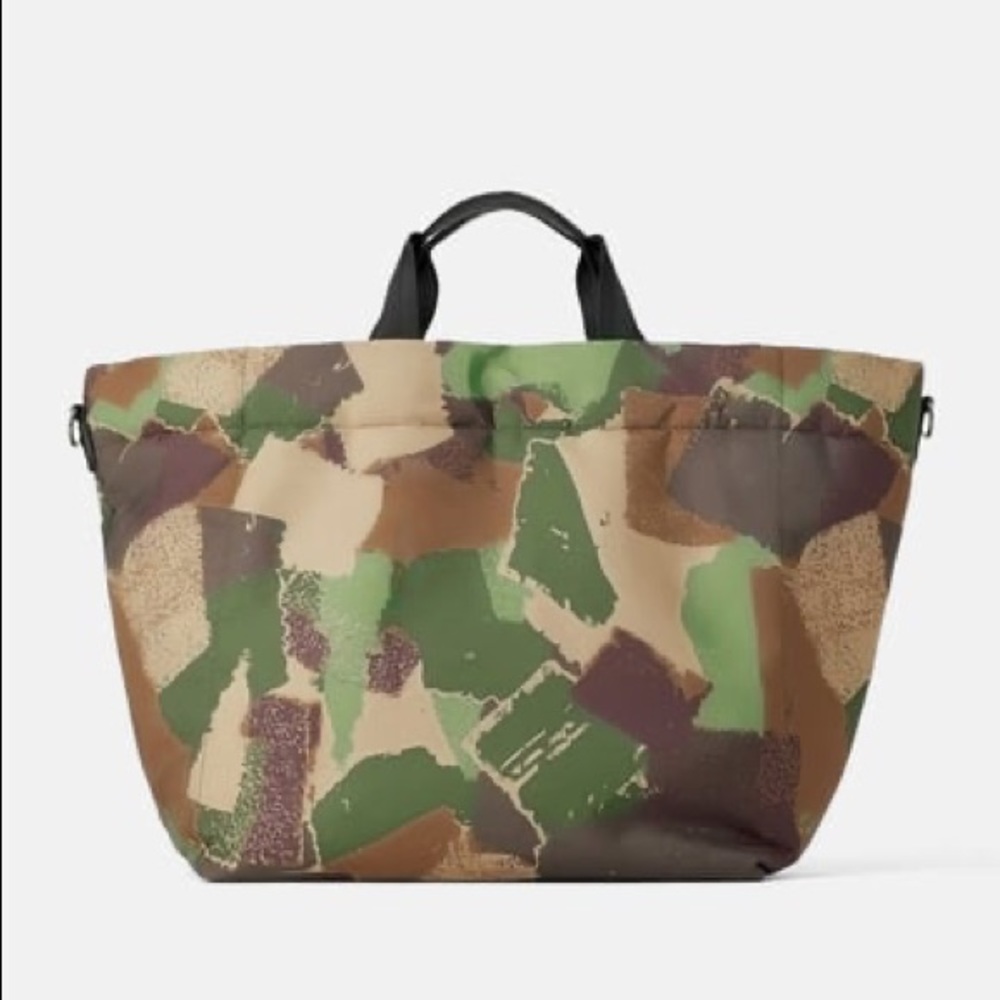 Zara camouflage padded shopper bag - Picture 1 of 5